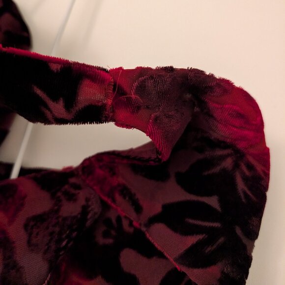 Somedays Lovin Blood Red Crushed Velvet Mini - Picture 8 of 8